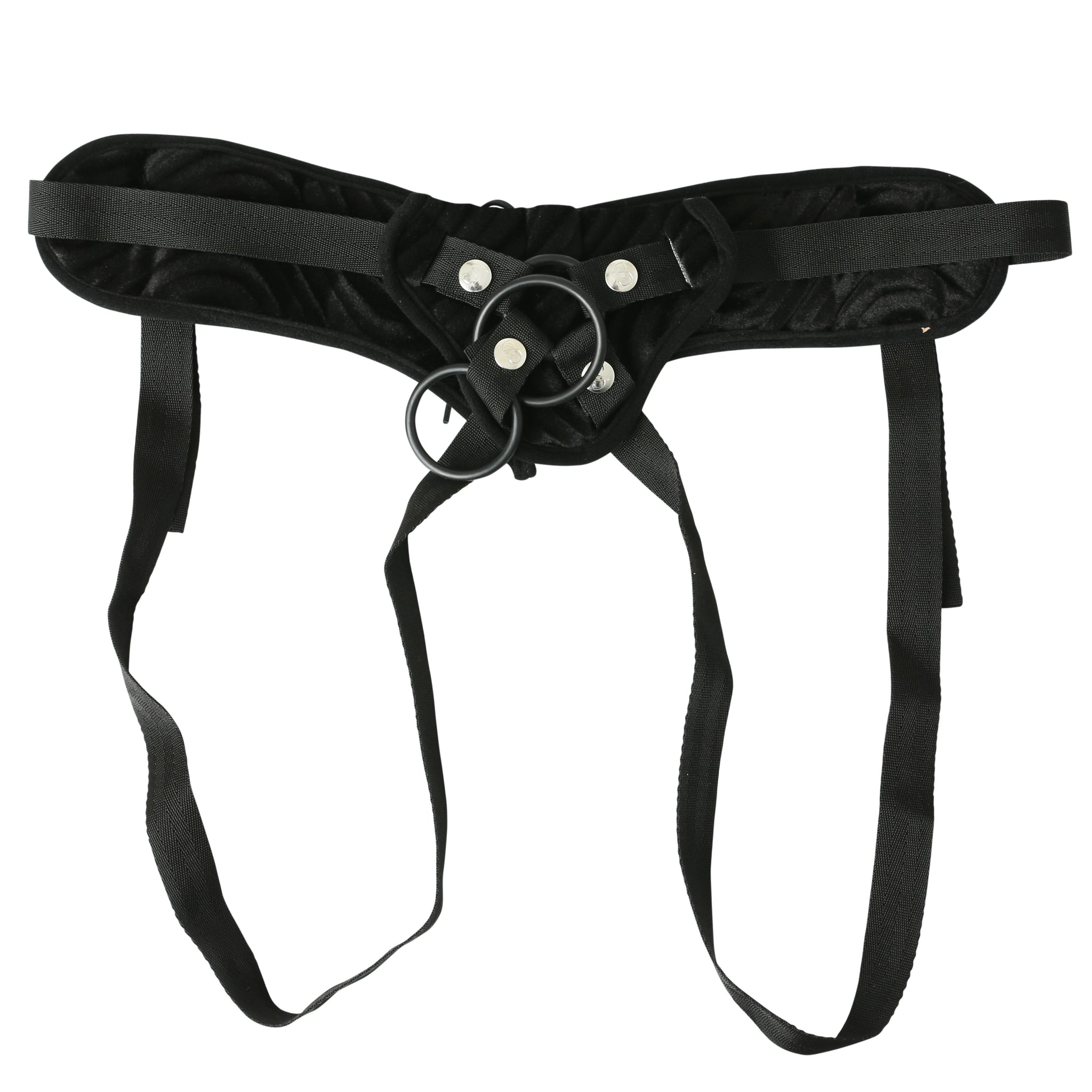 Vibrating Corsette Strap on - Black