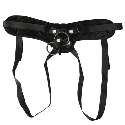 Vibrating Corsette Strap on - Black