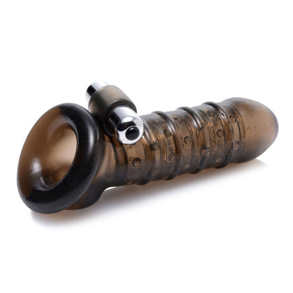 Vibrating Girth Enhancing Sheath - Black