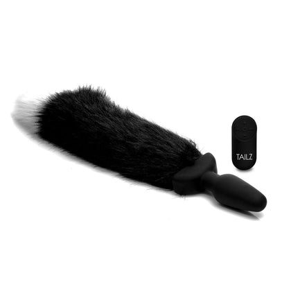 Waggerz Moving and Vibrating Fox Tail Anal Plug