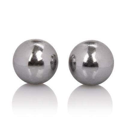 Weighted Orgasm Balls Metallic - Silver