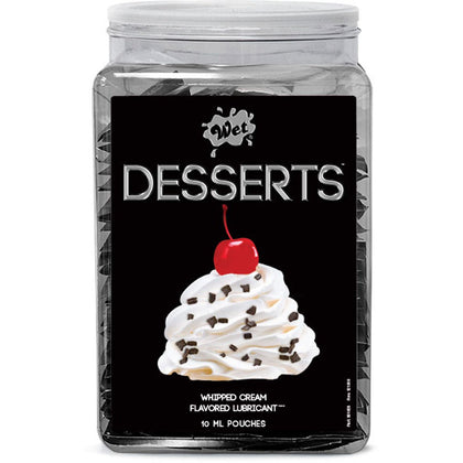 Wet Desserts Whipped Cream .33 Fl Oz Pouch Counter Bowl 144pc