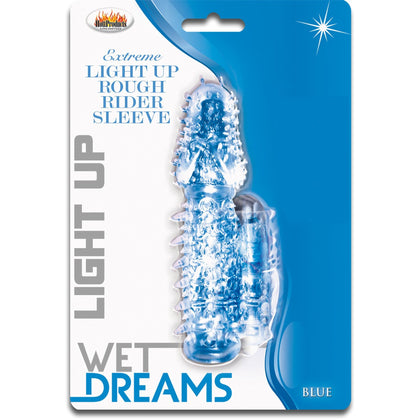 Wet Dreams Extreme Light Up Rough Rider Sleeve - Blue