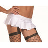 White Pleated Mini Skirt - Small/ Medium
