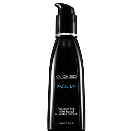 Wicked Aqua Fragrance Free Water-Based Lubricant - 8.5 Fl. Oz. / 250 ml