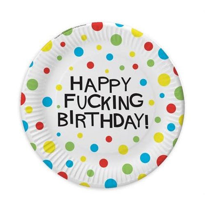 X-Rated Birthday Party Plates 8 Count